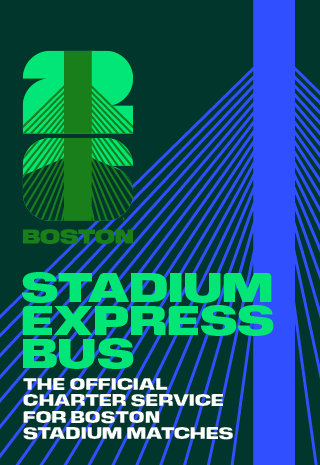 Boston Stadium Express Bus Service side banner